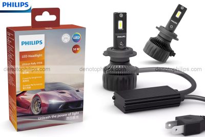 Đèn led oto h7 siêu sáng philips rally 3550 50w tăng sáng 160%